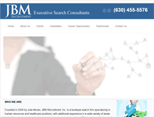 Tablet Screenshot of jbmrecruitment.com